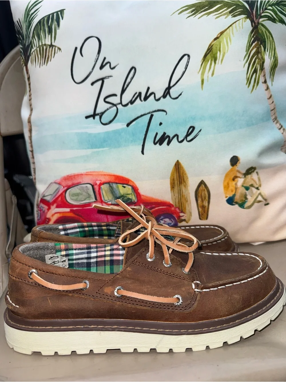 Sperry NWOB! Boys Classic Twisted Lug In Brown Size 4M